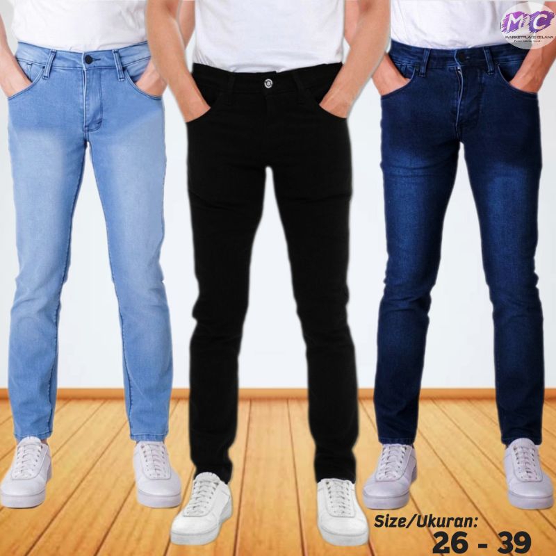 Jual Celana Jeans Pria Celana Jeans Pria Slim Fit Streetch Original