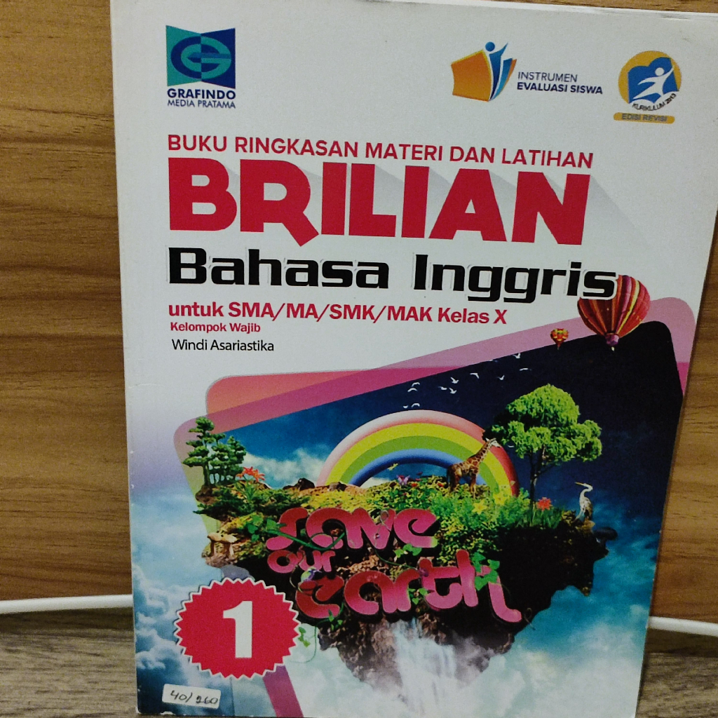 Jual Buku Baru Bahasa Inggris Sma Kelas Brilian Grafindo Windi