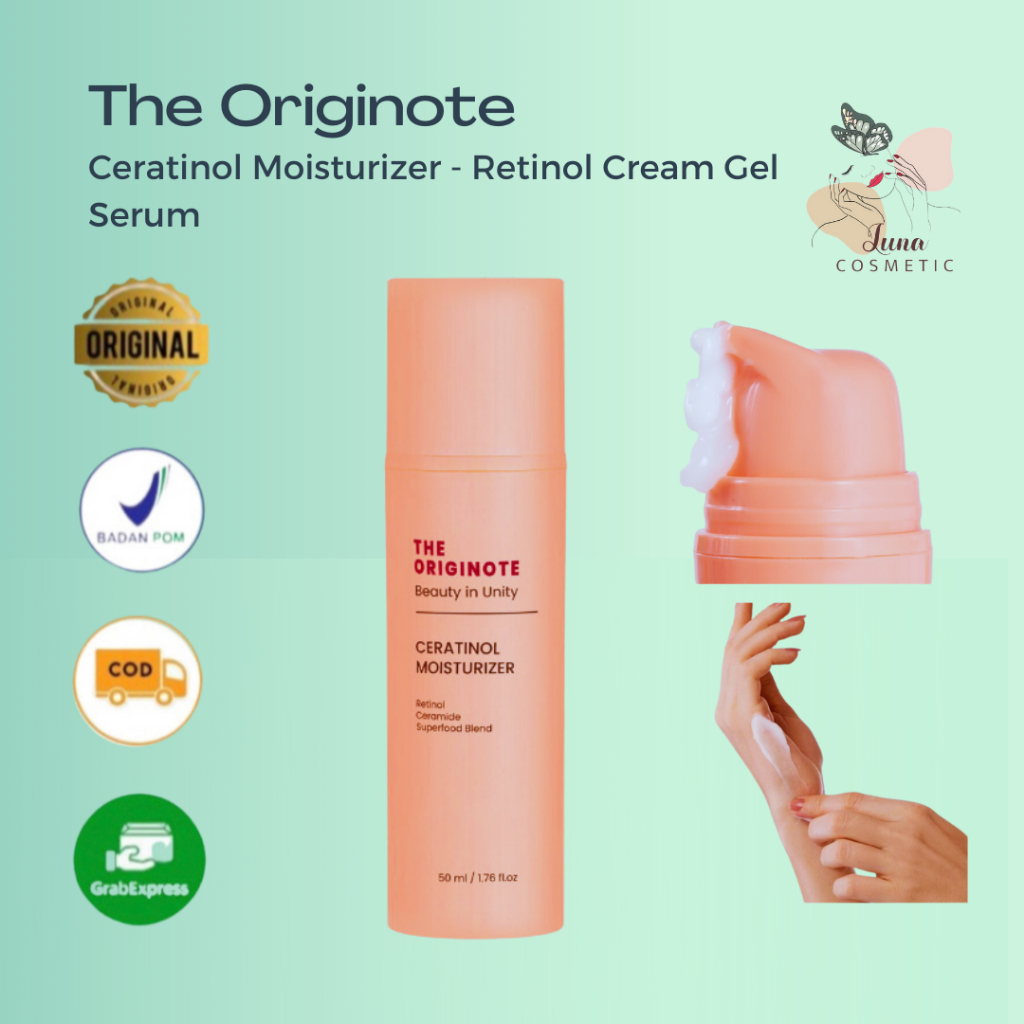 Jual The Originote Ceratinol Moisturizer Retinol Cream Gel Serum