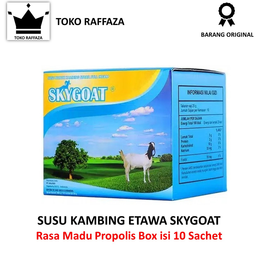 Jual Susu Kambing Etawa Bubuk Skygoat Amh Box Isi Sachet Shopee