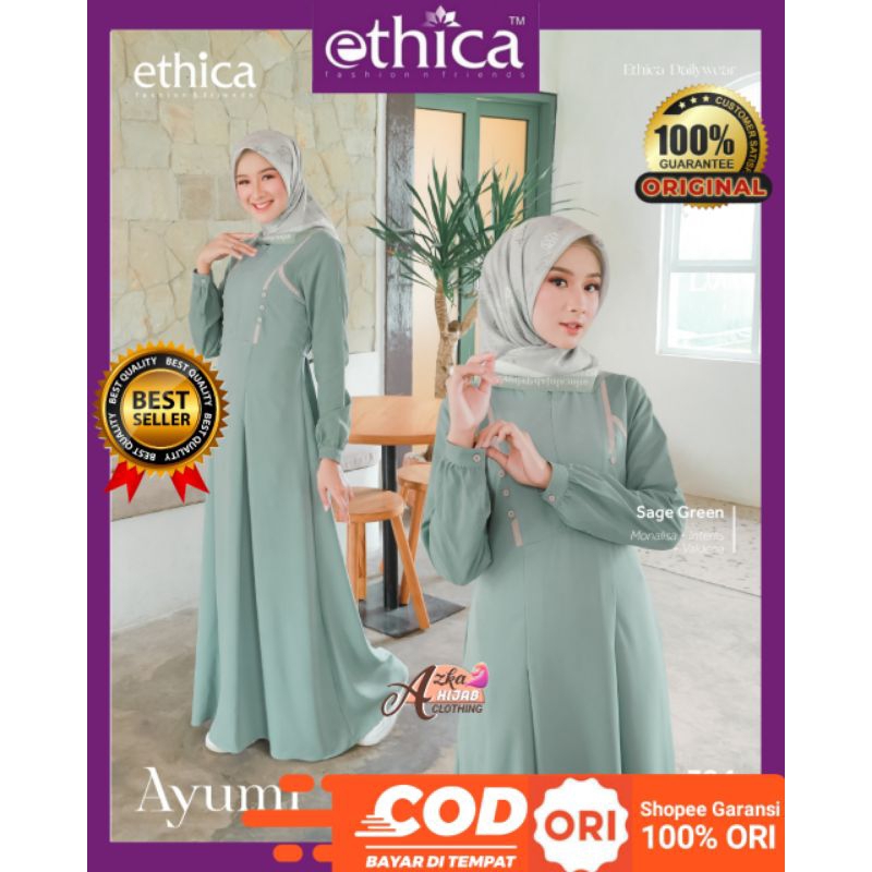 Jual Gamis Ethica Ayumi Terbaru Baju Gamis Terbaru Gamis