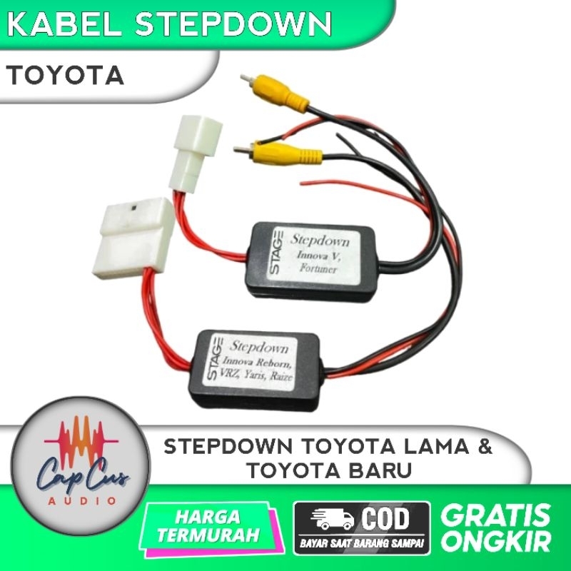 Jual KABEL SOKET STEP DOWN PNP KAMERA PARKIR TOYOTA LAMA KABEL SOCKET