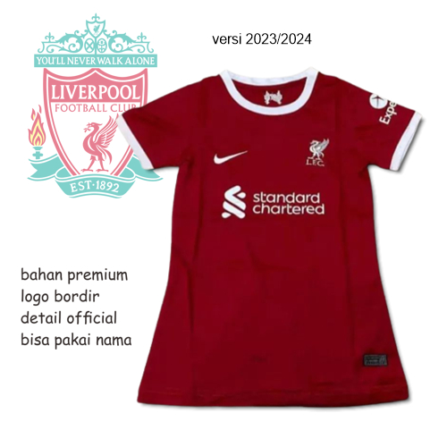 Jual JERSEY KAOS BAJU BOLA CEWEK LIVERPOOL HOME Shopee Indonesia