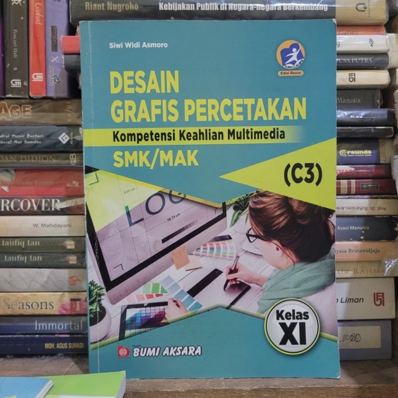 Jual BUKU BEKAS DESAIN GRAFIS PERCETAKAN KELAS 2 SMK BUMI AKSARA