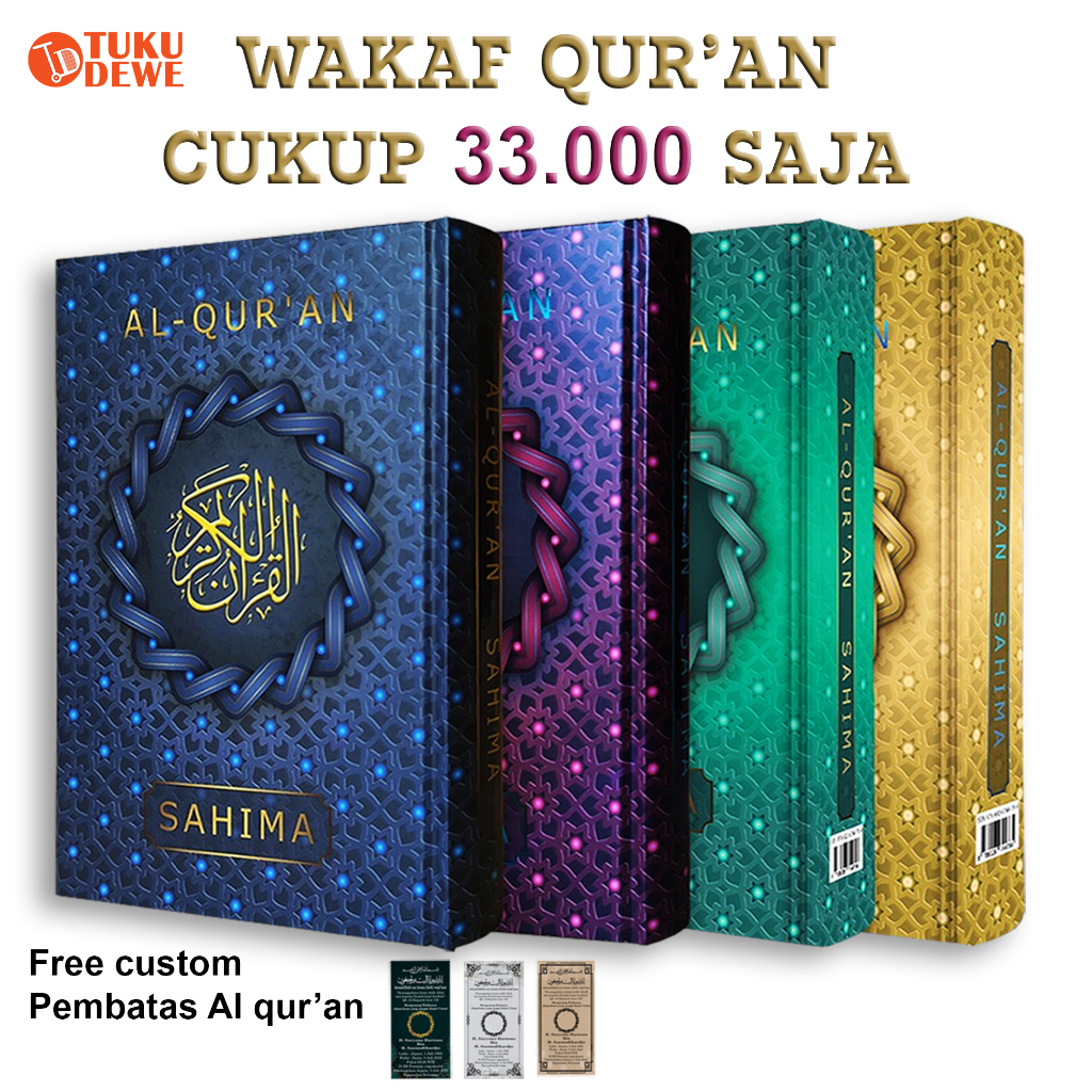 Jual Al Quran Sahima Tilawah A Hvs Cover Biru Quran Ukuran A Sedang