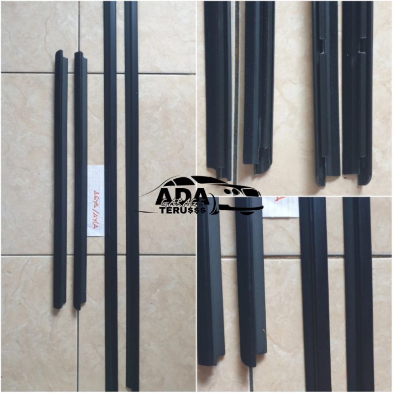 Jual Karet Pelipit Kaca Luar Ori Hitam Toyota Agya Ayla Daihatsu Sigra