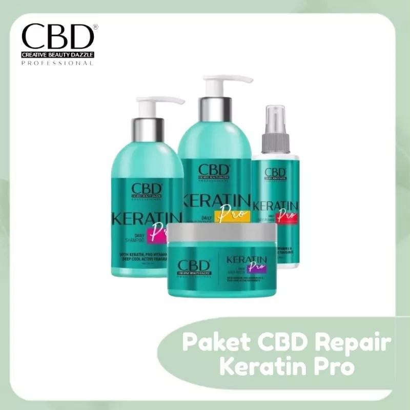 Jual Cbd Keratin Pro Paket In Hair Mask Vitamin Conditioner Shampoo