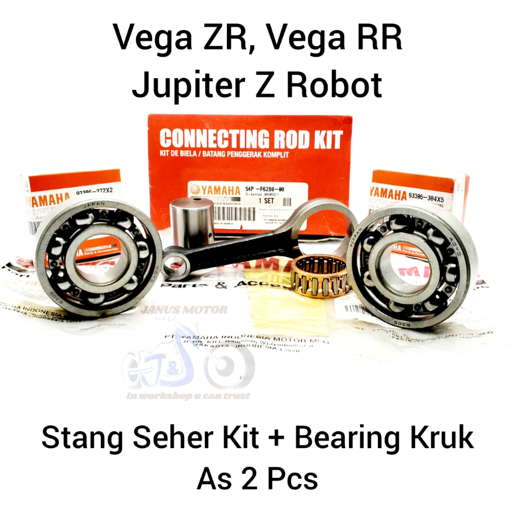 Jual Stang Seher Kit Bearing Kruk AS 2 Pcs Kiri Kanan Vega ZR RR