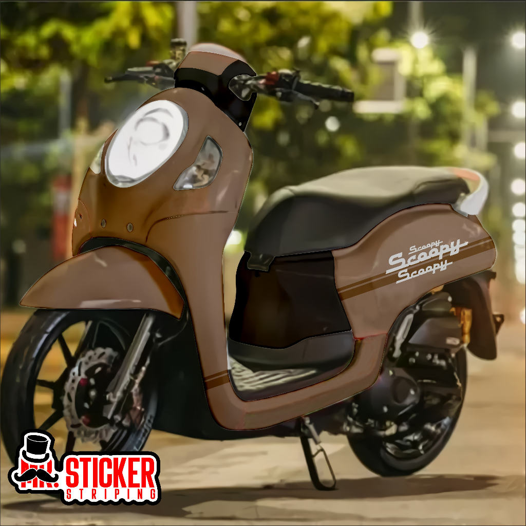 Jual Decal Scoopy Full Body Custom Sticker Free Design Untuk Semua Tipe