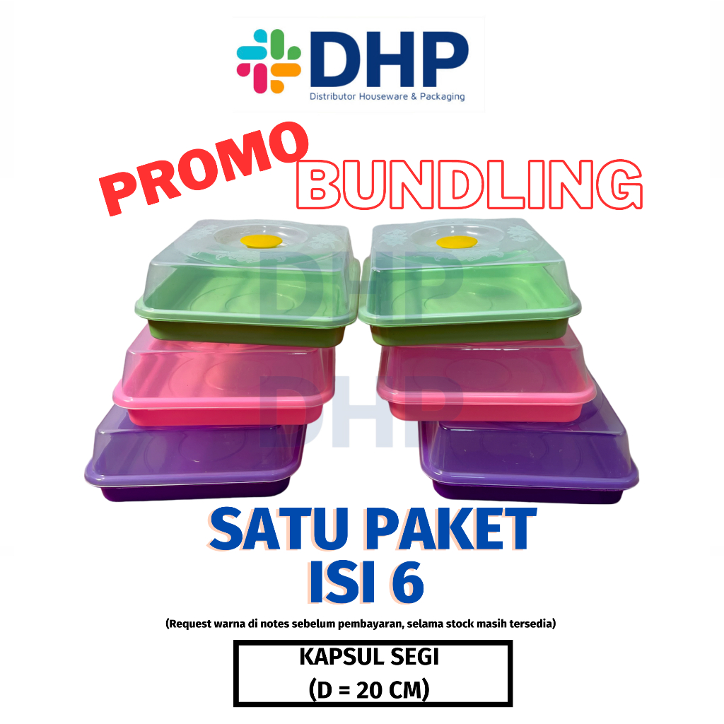 Jual Promo Bundling Isi Pcs Kapsul Segi D Cm Wadah Jajanan Pasar