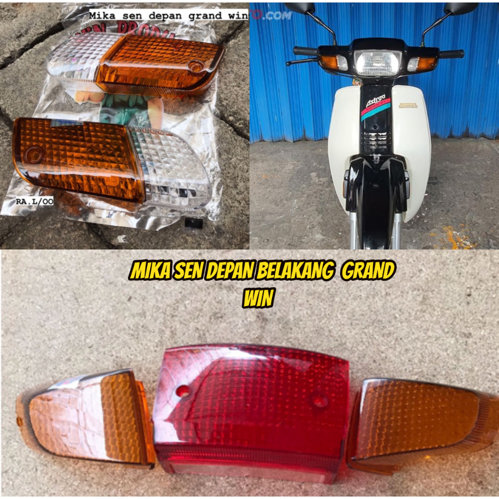 Jual Mika Lampu Sen Depan Belakang Set Komplit Grand Merek Win Shopee