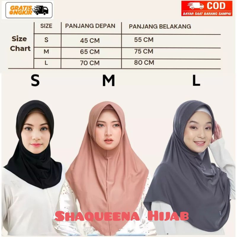 Jual Jilbab Jersey Sport Hamidah All Size Hijab Instan Bergo Daily