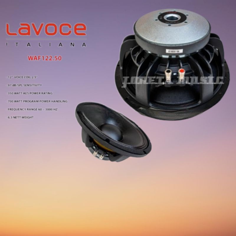 Jual Komponen Speaker Lavoce WAF 122 50 12 Inch Shopee Indonesia