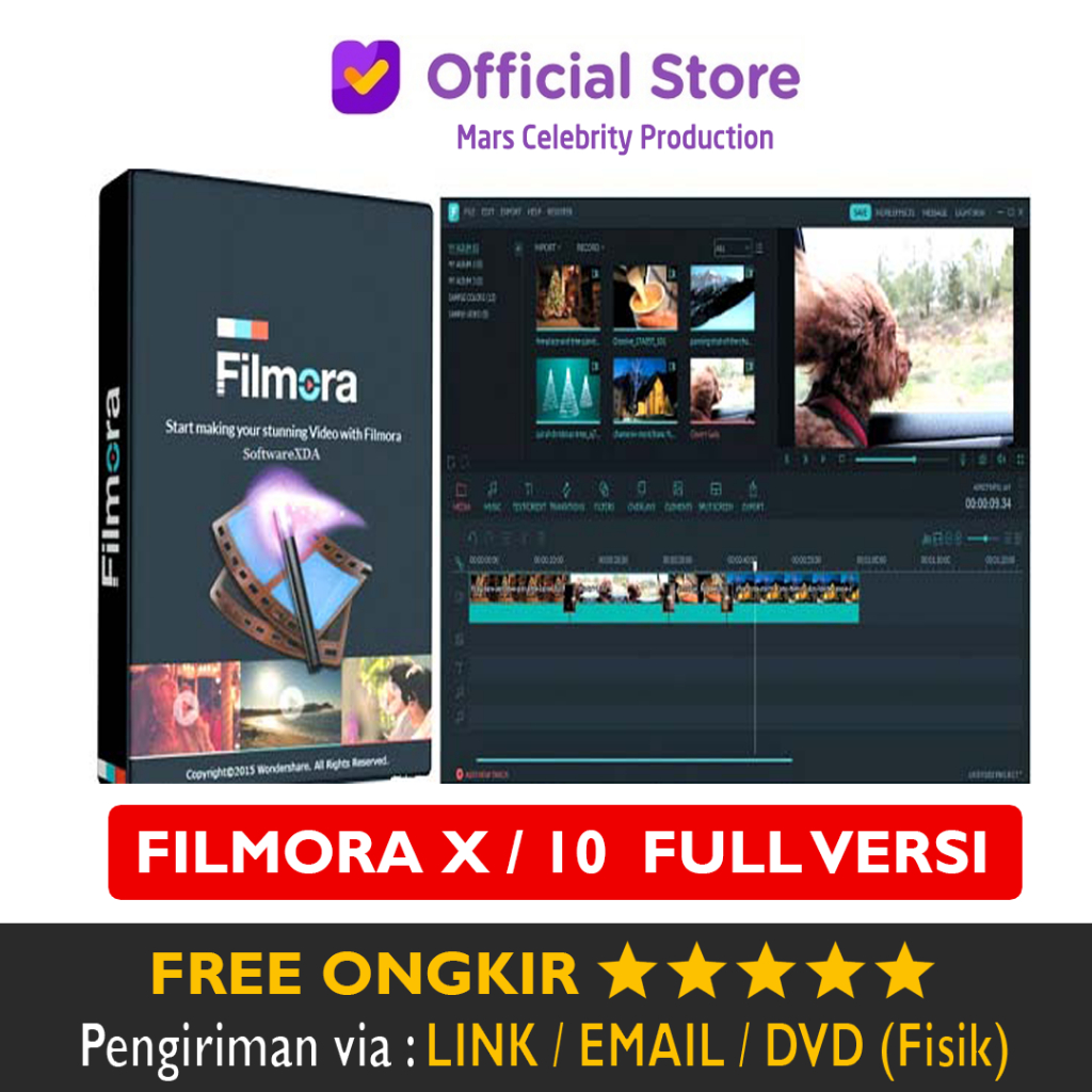 Jual Software Wondershare Filmora X Fullpack Full Version Lifetime Full