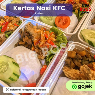 Jual Kertas Nasi 25x27cm Anti Lengket Kertas Bungkus Nasi KFC MCD