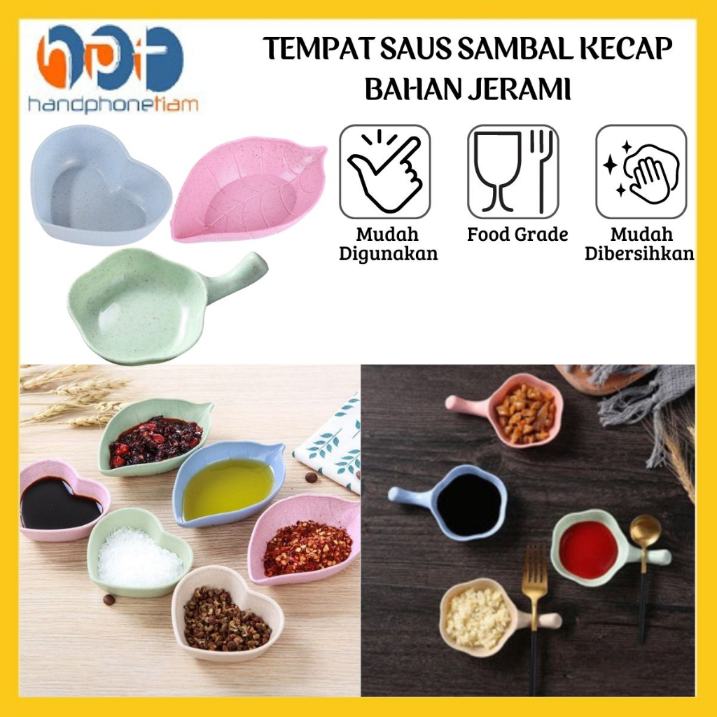 Jual Mangkok Saji Kecil Tempat Saus Sambal Kecap Piring Bahan Jerami