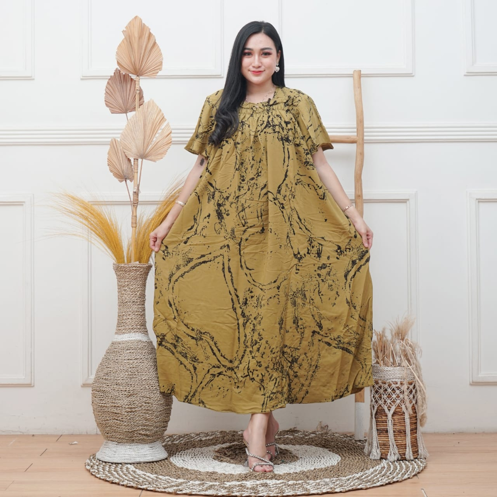 Jual Batik Bhegonk Fuji Maira Dress Daster Twill Ori Jumbo Murah