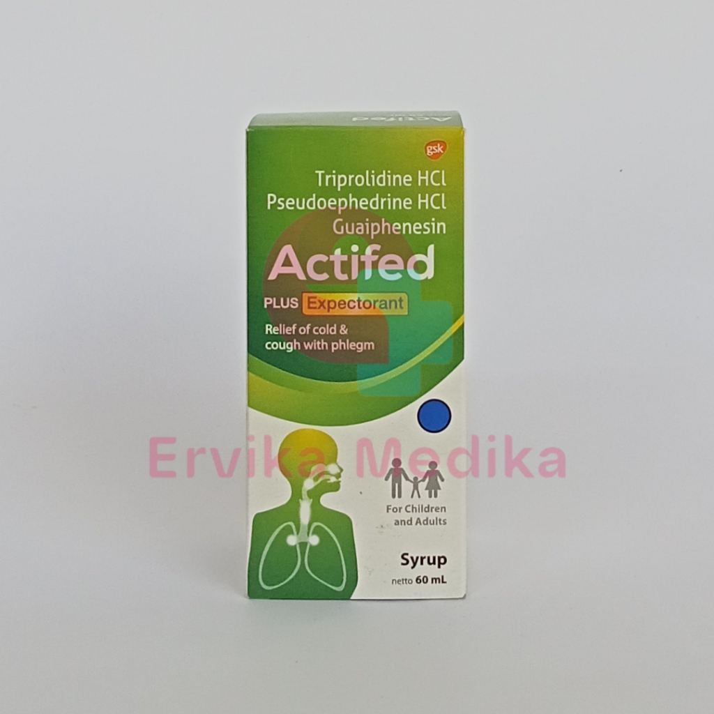 Jual ACTIFED ACTIVED AKTIFED PLUS EXPECTORANT OBAT SIRUP SIRUP BATUK