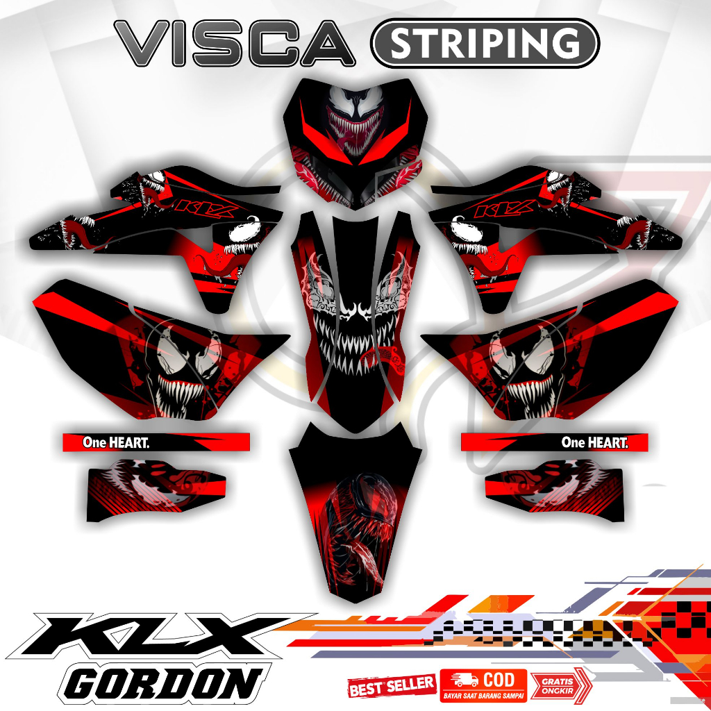 Jual Decal Klx Gordon Full Body Stiker Klx Gordon Full Body Dekal