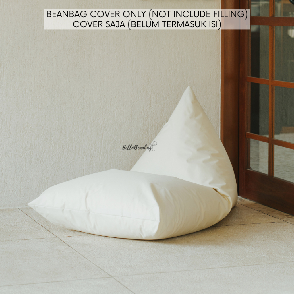 Jual Cover Bean Bag Triangle Polos Waterproof Sarung Sofa Beanbag