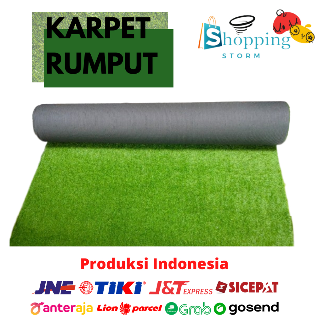 Jual Karpet Rumput Sintetis Meteran Artificial Grass Tebal 20mm 30mm