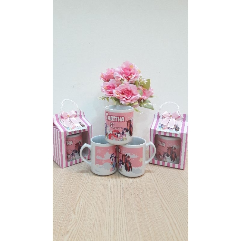 Jual Souvenir Mug Custom Kantor Aqiqah Souvenir Ulang Tahun Pernikahan