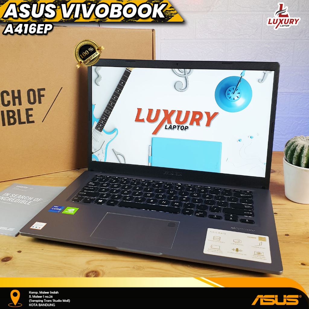 Jual LAPTOP ASUS VIVOBOOK A416EP CORE I7 GEN 11 SSD 512GB RAM 8GB 3200