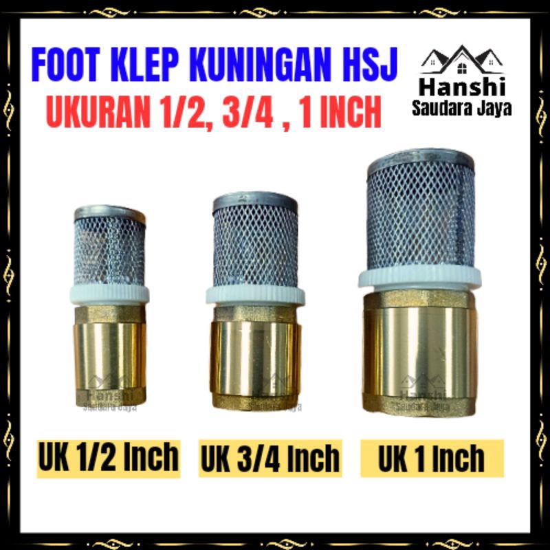 Jual Foot Klep Kuningan Inch Foot Valve Tusen Klep