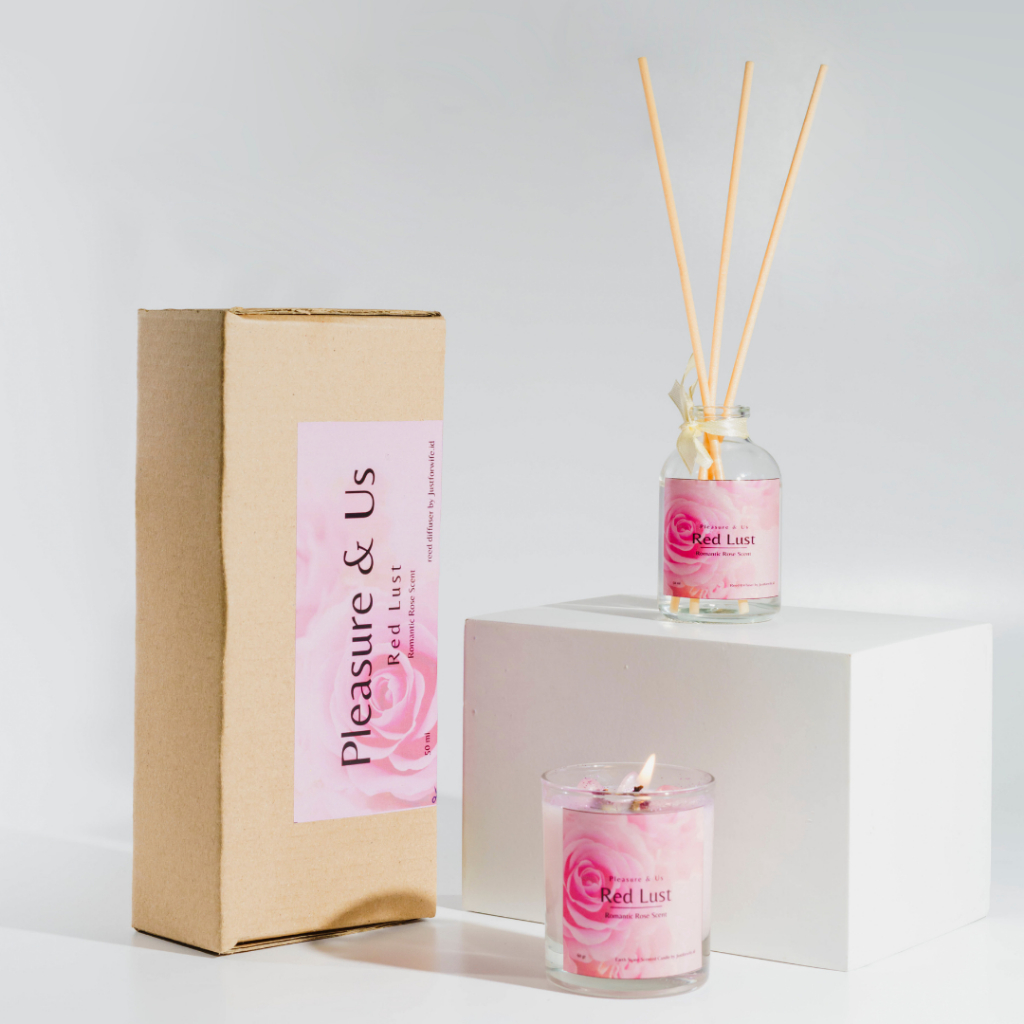 Jual Paket Bundling Reed Diffuser Scented Candle Pengharum Ruangan