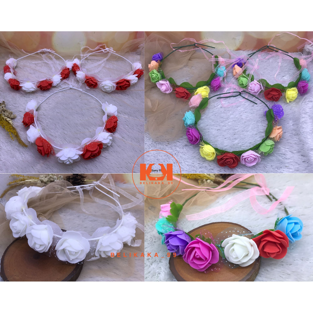 Jual BANDO FLOWER CROWN BANDO MAHKOTA BUNGA LINGKAR BANDO BUNGA