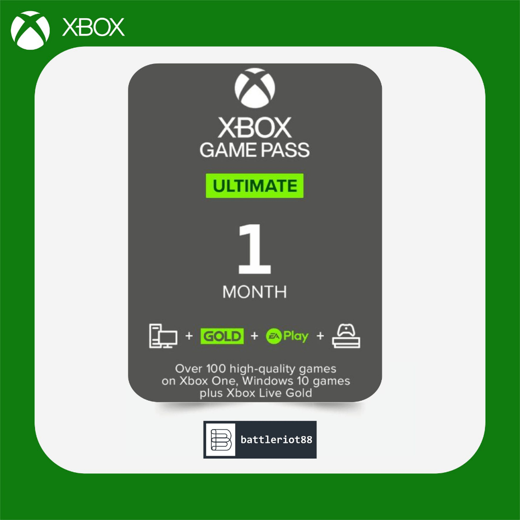 Jual Game Pass Ultimate Subscription 1 Bulan Months Xbox One Xbox