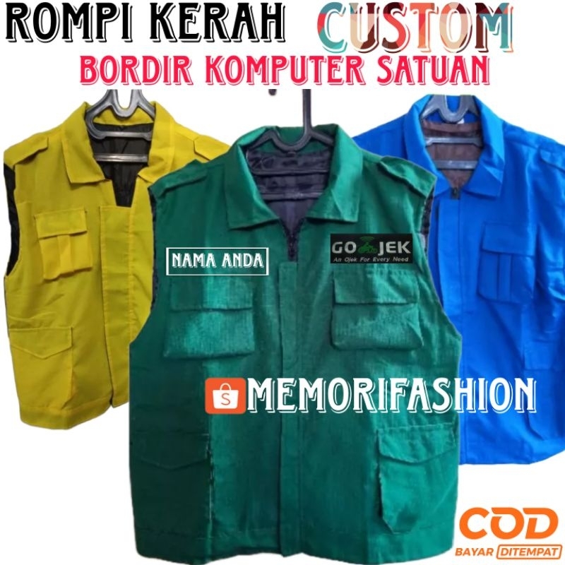 Jual ROMPI KERAH CUSTOM BORDIR SATUAN LUSINAN Shopee Indonesia