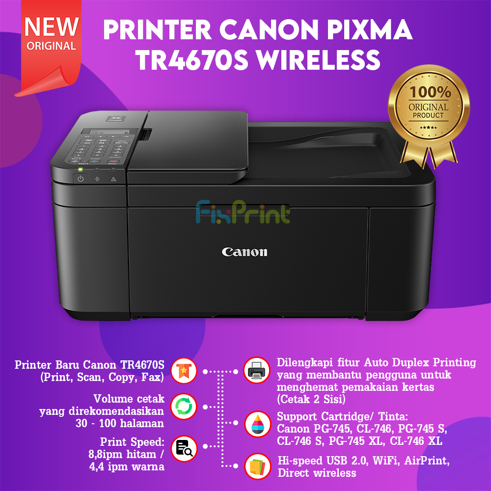 Jual Printer Canon Tr S Tr S Wireless Multifunction Adf F