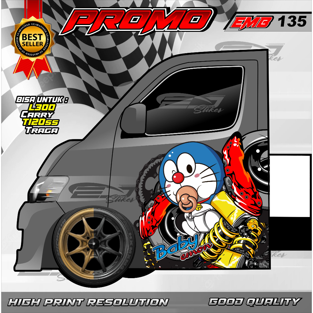 Jual STICKER STIKER PINTU MOBIL PICK UP SUZUKI CARRY T120SS STICKER