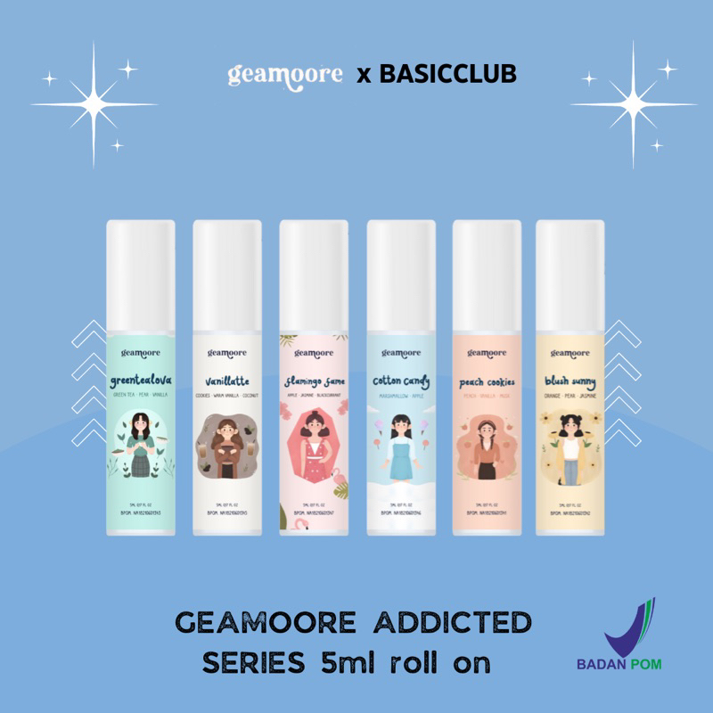 Jual BPOM ADDICTED SERIES GEAMOORE PERFUME PARFUM GEAMOORE 5ml