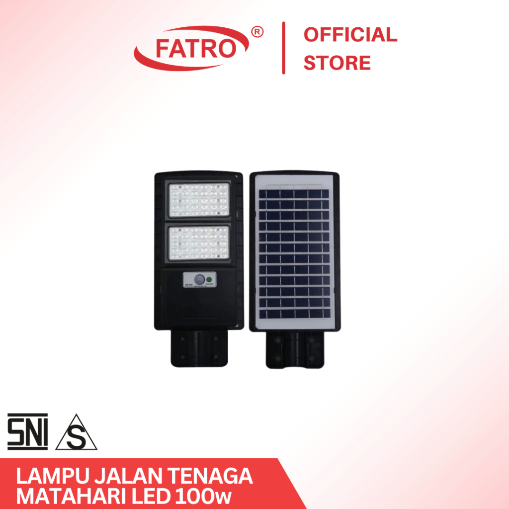 Jual FATRO LAMPU JALAN TENAGA MATAHARI LED 100w LAMPU JALAN SOLAR