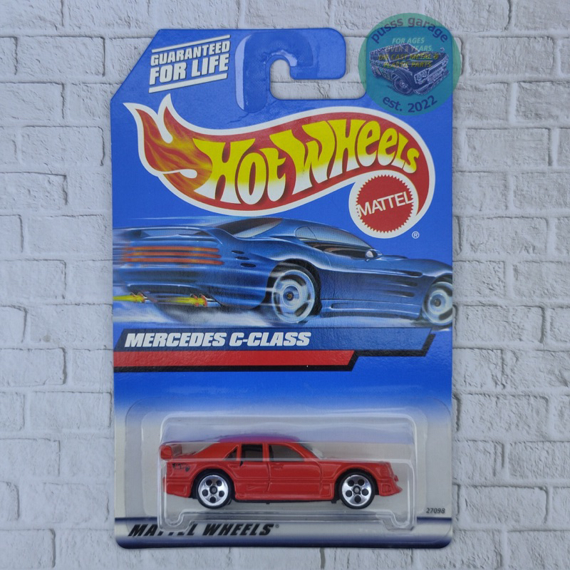 Jual HOT WHEELS MERCEDES C CLASS MERAH BLUE CARD Shopee Indonesia