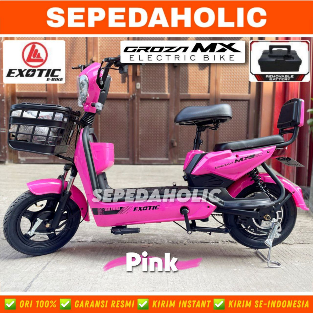 Jual Sepeda Listrik EXOTIC GROZA MX NX BY PACIFIC 500 Watt Electric