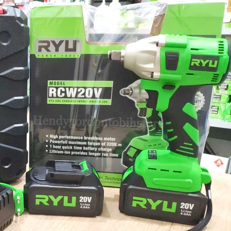 Jual Ryu Mesin Impact Wrench Cordless Rcw V Impact Baterai Cas Alat