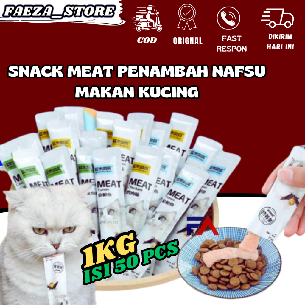 Jual Paket Snack Kucing Kg Meat Creamy Penggemukan Kucing Camilan