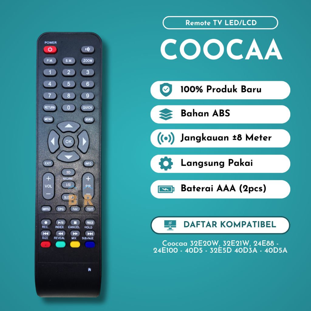 Jual Remot Remote TV COOCAA LCD LED TV Coocaa Panjang Ecer Dan Grosir