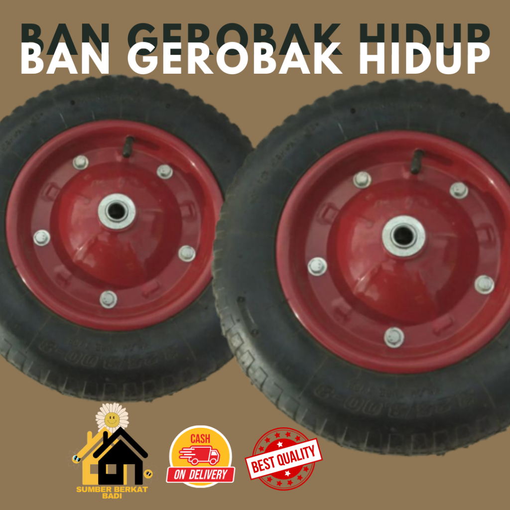 Jual Ban Gerobak Hidup Gerobak Dorong Pasir Komplit Kualitas Terbaik