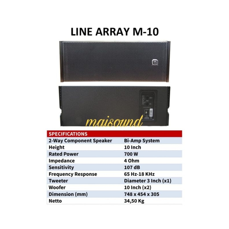 Jual Speaker Line Array Wisdom M Original Wisdom M Inch Perunit