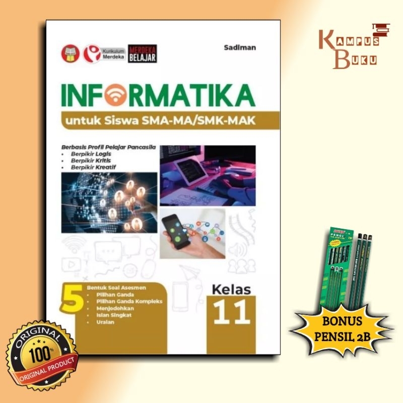 Jual BUKU SMA KURIKULUM MERDEKA INFORMATIKA KELAS 11 Original