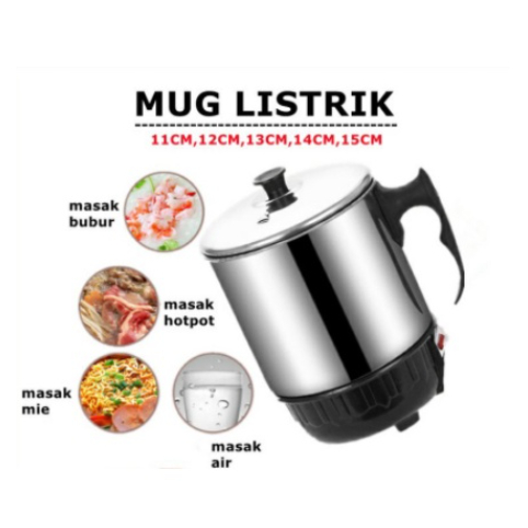 Jual Electric Heating Cup 11cm Mug Listrik Gelas Masak Teko Elektrik