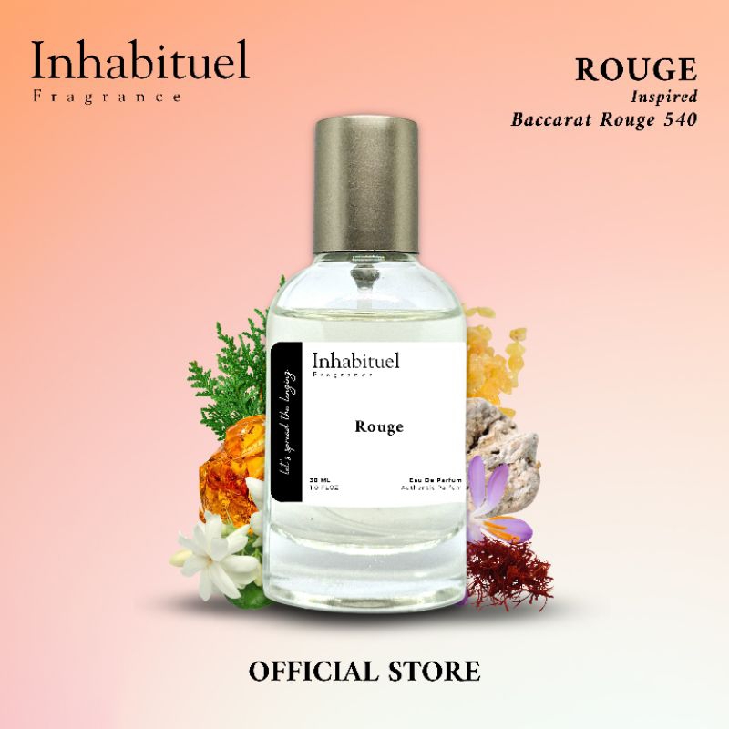 Jual Parfum Inhabituel Fragrance Rouge Inspired Baccarat Rouge