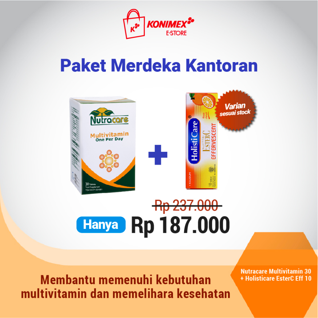 Jual Nutracare Merdeka Kantoran Botol Nutracare Multivitamin