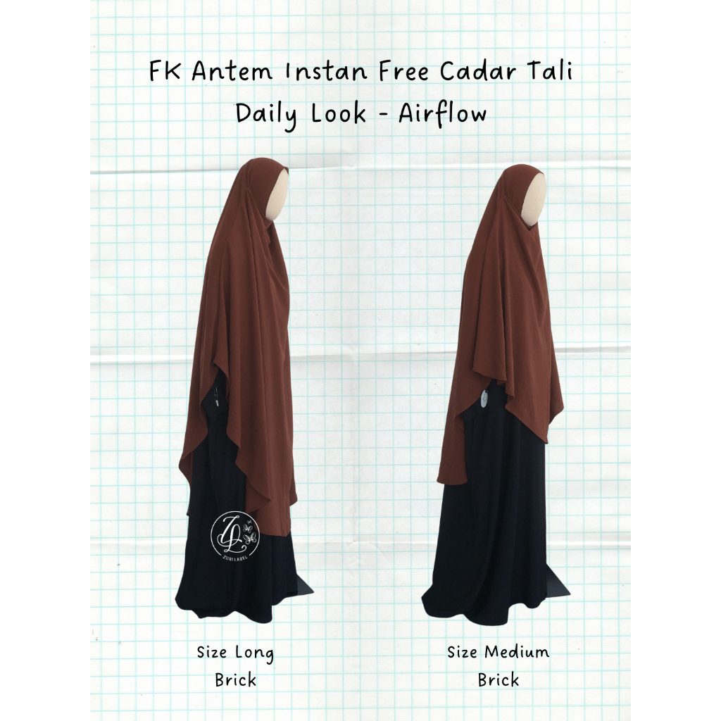 Jual Fk Antem Instan French Khimar Anti Tembem Instan Kancing By Zuri