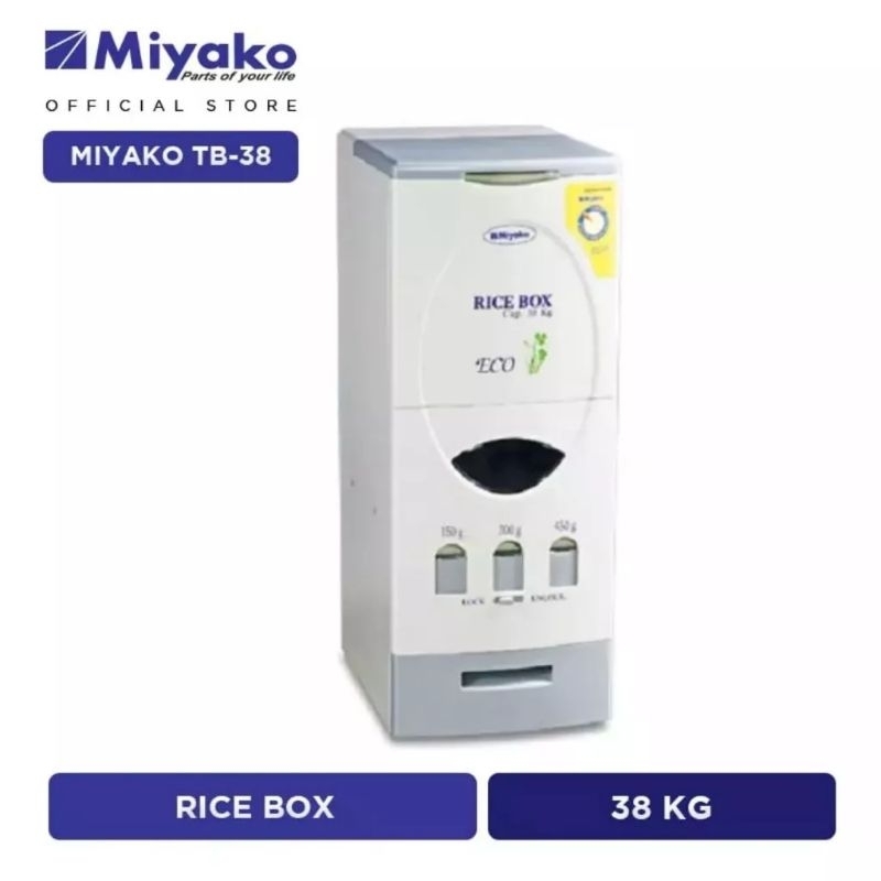 Jual Miyako Rice Box Kg Tb I Penyimpanan Beras Shopee Indonesia