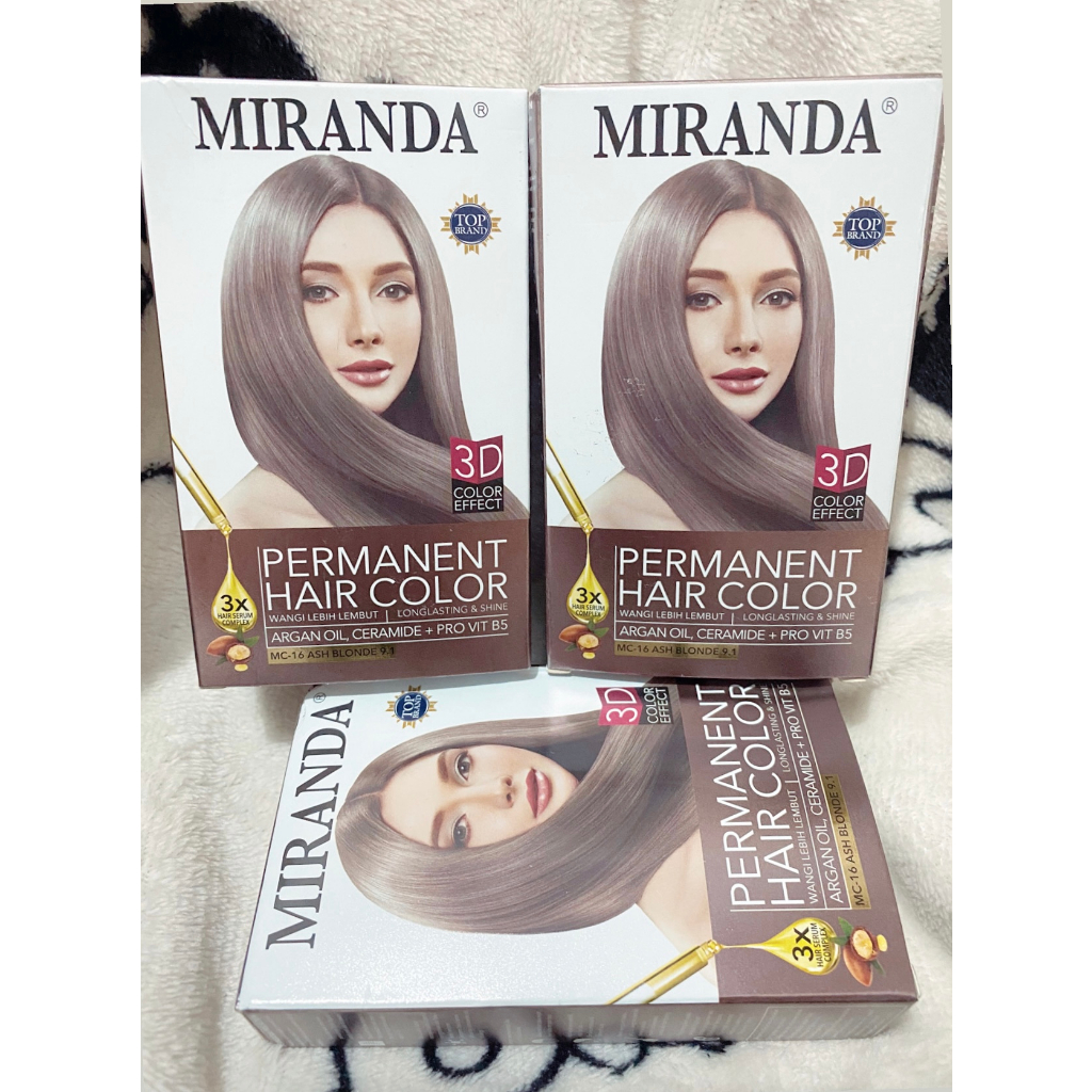 Jual Premium Miranda Hair Color Mc Ash Blonde Ml Shopee Indonesia